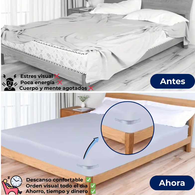BEDHUG® SUJETADOR DE SABANAS + ENVIO GRATIS